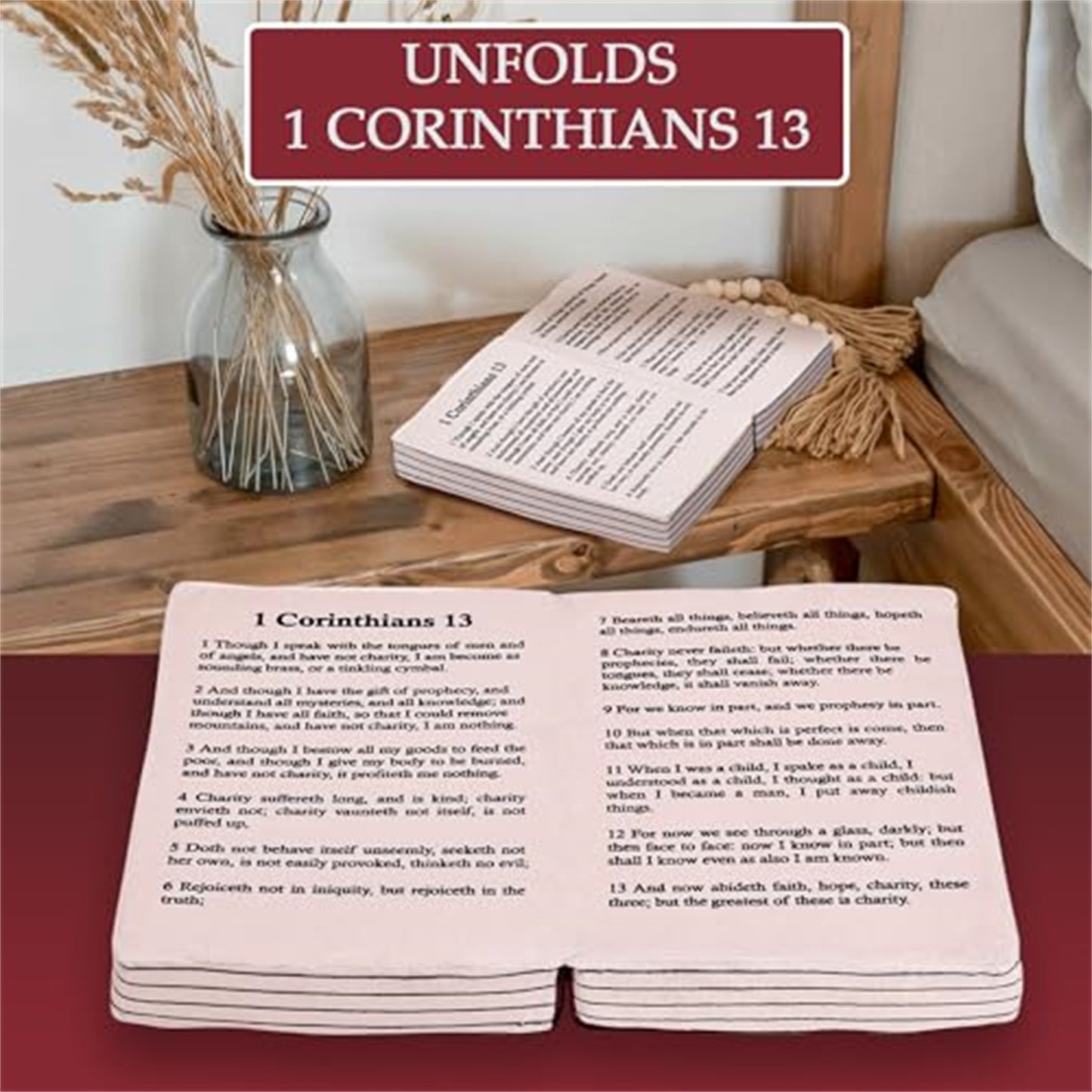 Stuffed Memory Sponge Bible Pillow