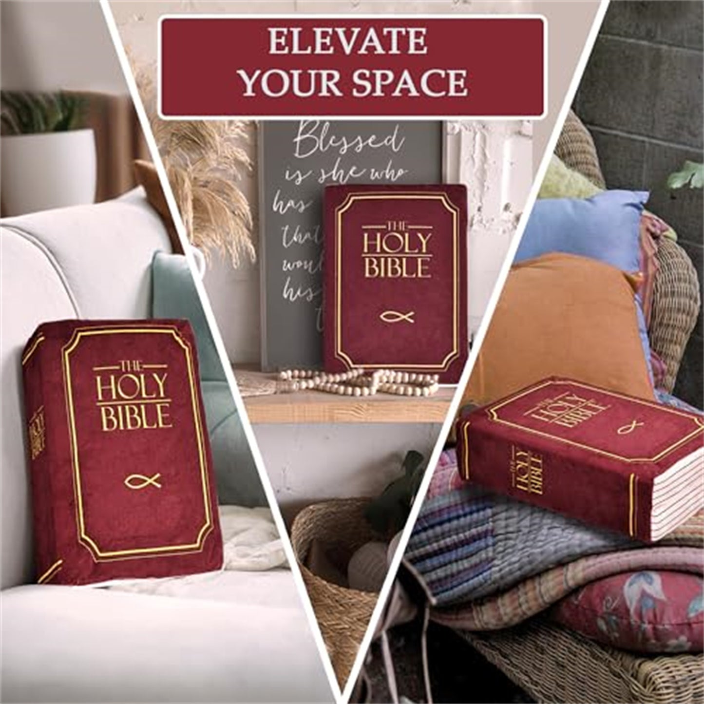 Stuffed Memory Sponge Bible Pillow