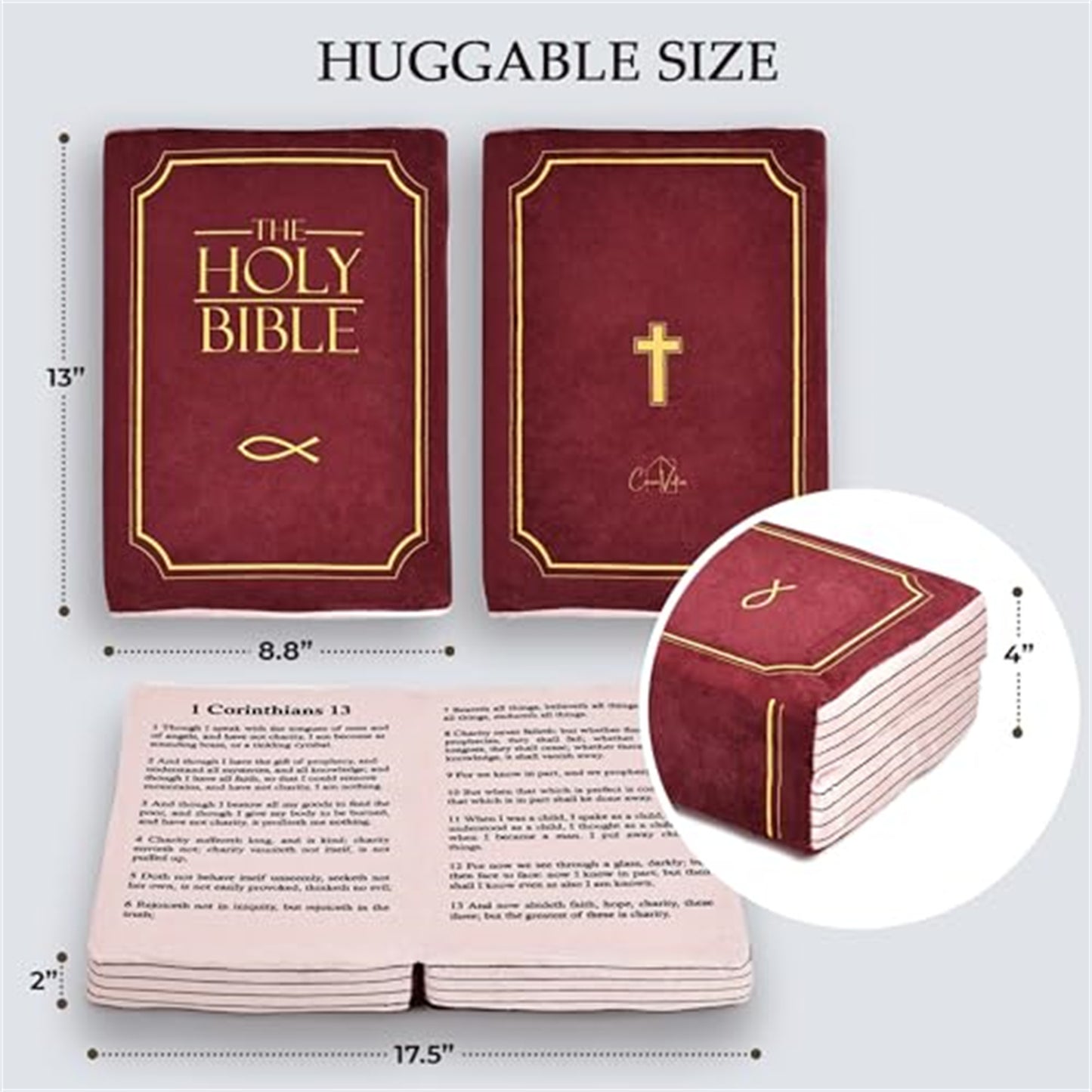 Stuffed Memory Sponge Bible Pillow